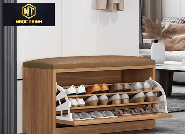 TỦ GIÀY CÓ ĐỆM NGỒI TIỆN LỢI